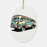 retro bus motor coach ornaments