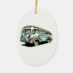 retro bus motor coach ornaments