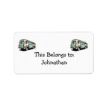 retro bus motor coach labels