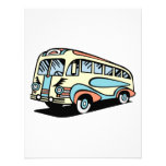 retro bus motor coach invitations