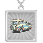 retro bus motor coach necklaces