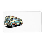 retro bus motor coach labels