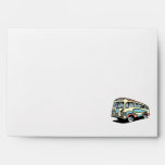 retro bus motor coach envelopes