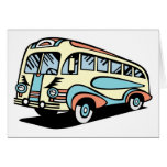 retro bus motor coach cards