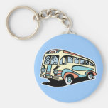 retro bus motor coach keychains