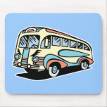 retro bus motor coach mousepads