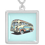 retro bus motor coach necklaces