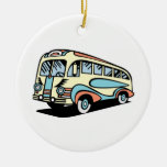 retro bus motor coach ornaments