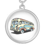 retro bus motor coach necklaces