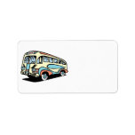 retro bus motor coach labels