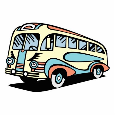 retro bus motor coach cut outs by doonidesigns