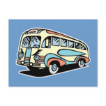 retro bus motor coach post cards