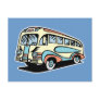 retro bus motor coach post cards