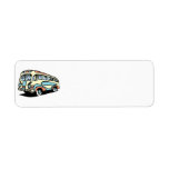 retro bus motor coach labels