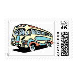 retro bus motor coach stamps