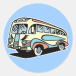 retro bus motor coach stickers