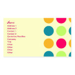 Retro Business Candy Dotted Pattern Business Card Template