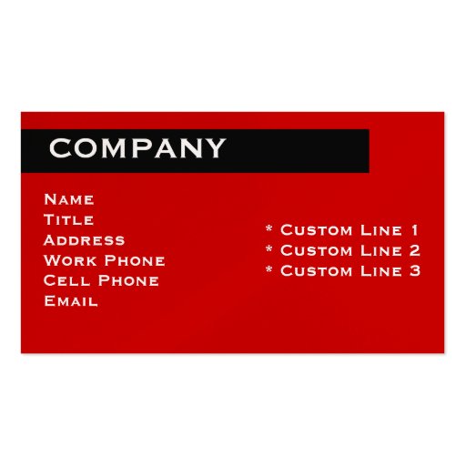 Retro Business Card Template (back side)