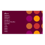 Retro Business Plum Dotted Pattern Business Card Templates