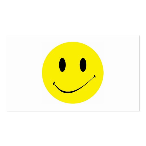 Retro Business Punch Cards Happy Face Smiling Dots Business Card Templates (back side)