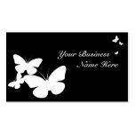 retro butterflies business card