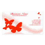 retro butterflies business card template