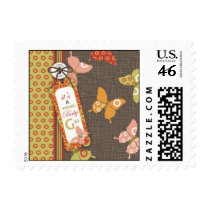 Retro Butterflies Stamp B