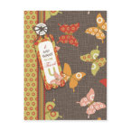 Retro Butterflies Thank You Card