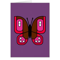 retro butterfly 01 card