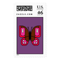 retro butterfly 01 postage postage