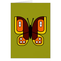 retro butterfly 02 card