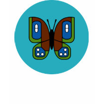 retro butterfly 03 t-shirt