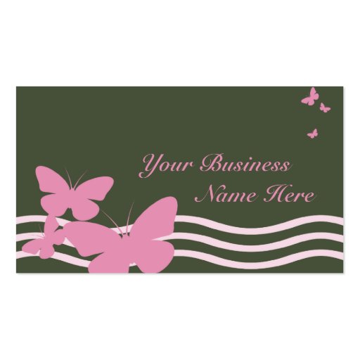 retro butterspies business card templates (front side)