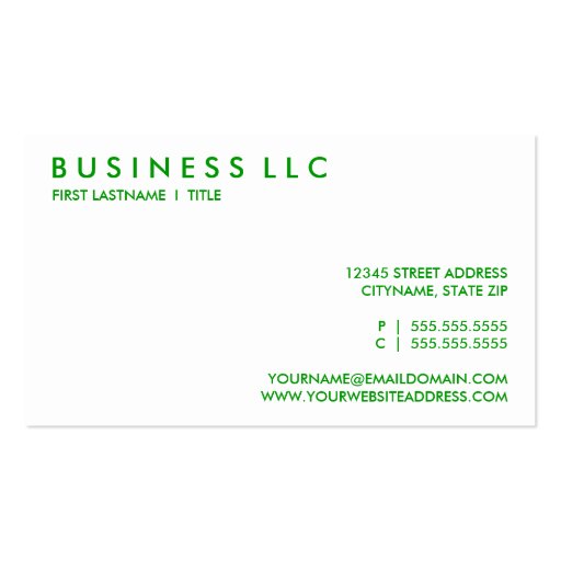 retro CADDY Business Card Template (back side)