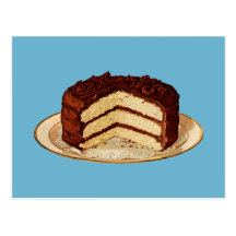 Retro Cake Postcards
