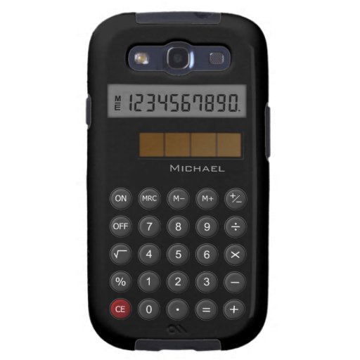 Retro Calculator Samsung Galaxy S3 Case Zazzle