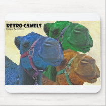 retro camels mouse pads