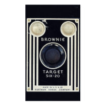 retro, vintage, camera, photography, kodak, brownie target six-20, retro camera, vintage camera, kodak brownie, business card, old, cool, photo, lens, classic, film, business, card, Business Card with custom graphic design