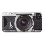 Retro Camera With Scroll Chrome iPhone 4 ID Case