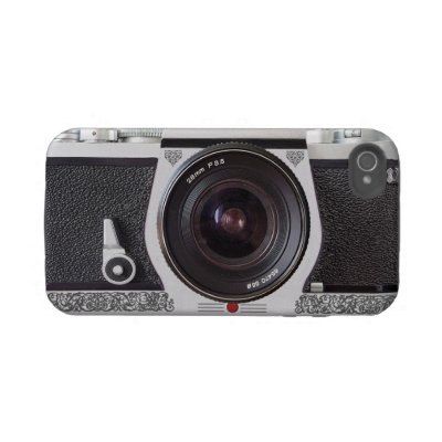 Retro Camera With Scroll Effect on iPhone 4 Tough casemate cases