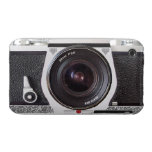Retro Camera With Scroll On Chrome iPhone 3 Case