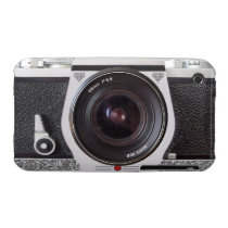 Retro Camera With Scroll On Chrome iPhone 3 Case