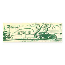 Retro Camper Calling Card business cards