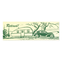 Retro Camper Calling Card Business Cards