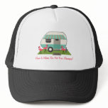 Retro Camper / Trailer & Pink Flamingos Home Is... Hats