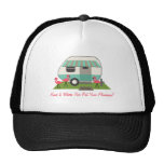 Retro Camper / Trailer & Pink Flamingos Home Is... Hats