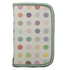Retro Candy Colors Polka Dots Pattern Planner