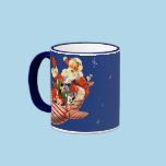 Retro Candy Rocket Santa Drinking Mug mugs