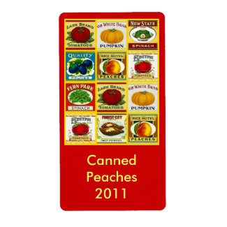 Retro Canning Jar Labels Label Canned Goods Canner label