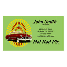 Retro Car Business Cards